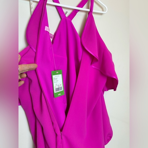 Size 2 Lilly Pulitzer Abrielle Cold Shoulder Mini Dress - Picture 5 of 13